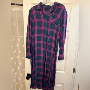 Express flannel duster cardigan